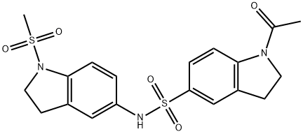 1-acetyl-N-[1-(methylsulfonyl)-2,3-dihydro-1H-indol-5-yl]-2,3-dihydro-1H-indole-5-sulfonamide