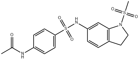 N-(4-{[1-(methylsulfonyl)-2,3-dihydro-1H-indol-6-yl]sulfamoyl}phenyl)acetamide