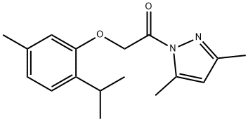1-[(2-isopropyl-5-methylphenoxy)acetyl]-3,5-dimethyl-1H-pyrazole