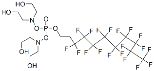 3,7-bis(2-hydroxyethyl)-5-[(3,3,4,4,5,5,6,6,7,7,8,8,9,9,10,10,11,11,11-nonadecafluoroundecyl)oxy]-4,6-dioxa-3,7-diaza-5-phosphanonane-1,9-diol 5-oxide