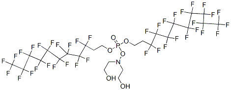 9,9,10,10,11,11,12,12,13,13,14,14,15,15,16,16,17,17,17-nonadecafluoro-3-(2-hydroxyethyl)-5-[(3,3,4,4,5,5,6,6,7,7,8,8,9,9,10,10,11,11,11-nonadecafluoroundecyl)oxy]-4,6-dioxa-3-aza-5-phosphaheptadecan-1-ol 5-oxide