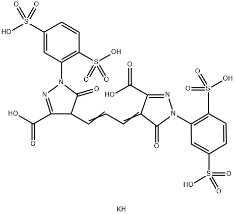 4,4'-BIS[3-CARBOXY-5-OXO-1-(2,5-DISULFOPHENYL)-2-PYRAZOLIN-4-YL]TRIMETHINE OXONOLE TETRAPOTASSIUM SALT