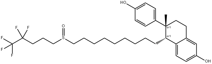 (5S,6S)-6-(4-hydroxyphenyl)-6-methyl-5-[9-(4,4,5,5,5-pentafluoropentyl sulfinyl)nonyl]tetralin-2-ol