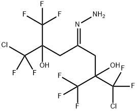 1-chloro-6-(chloro-difluoro-methyl)-1,1,7,7,7-pentafluoro-4-hydrazinyl idene-2-(trifluoromethyl)heptane-2,6-diol