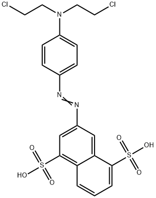 3-(4-Bis(beta-chloroethyl)aminophenylazo)-1,5-naphthalenedisulfonic ac id