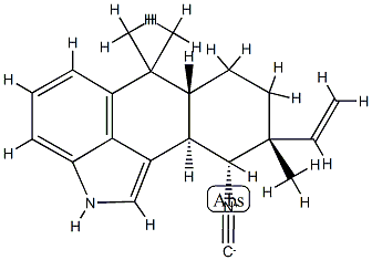 [6aR,(+)]-9α-Ethenyl-2,6,6aβ,7,8,9,10,10aα-octahydro-10α-isocyano-6,6,9-trimethylnaphtho[1,2,3-cd]indole