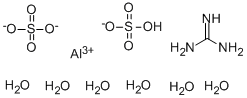 SULFURIC ACID, ALUMINUM SALT, COMPOUND WITH GUANIDINE (2:1:1), HEXAHYDRATE