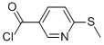 3-Pyridinecarbonyl chloride, 6-(methylthio)- (9CI)