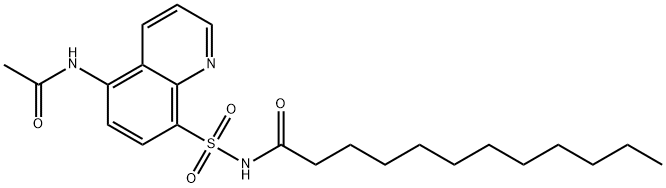 N-(5-acetamidoquinolin-8-yl)sulfonyldodecanamide