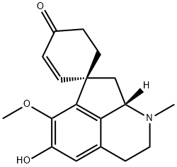 (1S)-2',3',8',8'aβ-Tetrahydro-5'-hydroxy-6'-methoxy-1'-methylspiro[2-cyclohexene-1,7'(1'H)-cyclopent[ij]isoquinolin]-4-one