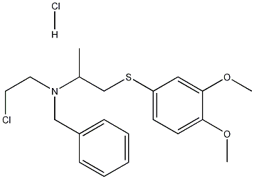 N-(2-氯乙基)-N-[2-(3,4-二甲氧基苯硫基)-1-甲基乙基]苯甲胺盐酸盐