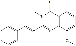 4(3H)-Quinazolinone,  3-ethyl-8-methoxy-2-styryl-  (6CI)