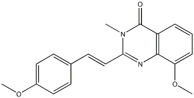 4(3H)-Quinazolinone,  8-methoxy-2-(p-methoxystyryl)-3-methyl-  (6CI)
