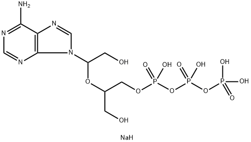 P- [2- [1-（6-（6-氨基-9H-嘌呤-9-基））-2-羟基羟乙氧基] -3-羟基丙基]三磷酸酯三钠盐 （9CI）