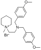 1-(2-(Bis(p-methoxybenzyl)amino)ethyl)-1-methyl-piperidinium bromide