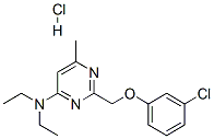 2-[(3-chlorophenoxy)methyl]-N,N-diethyl-6-methyl-pyrimidin-4-amine hyd rochloride