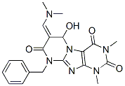 Pyrimido[2,1-f]purine-2,4,8(1H,3H,9H)-trione,  7-[(dimethylamino)methylene]-6,7-dihydro-6-hydroxy-1,3-dimethyl-9-(phenylmethyl)-  (9CI)