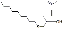 2,3,6-trimethyl-1-nonylsulfanyl-hept-6-en-4-yn-3-ol