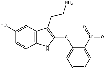3-(2-Amino-ethyl)-2-(2-nitro-phenylsulfanyl)-1H-indol-5-ol