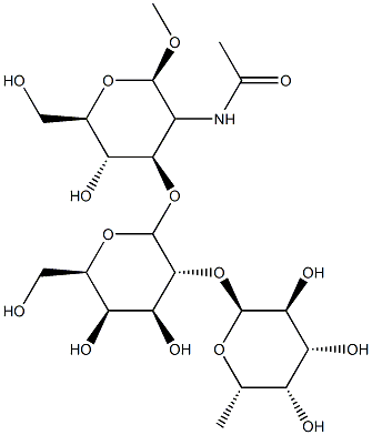 methyl O-fucopyranosyl-(1-2)-O-galactopyranosyl-(1-3)-2-acetamido-2-deoxyglucopyranoside