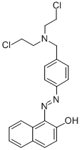 1-(4-Bis(beta-chloroethyl)aminomethylphenylazo)-2-naphthol