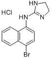 1-NAPHTHYLAMINE, 4-BROMO-N-(2-IMIDAZOLIN-2-YL)-, HYDROCHLORIDE