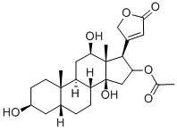 5-beta-CARD-20(22)-ENOLIDE, 3-beta,12-beta,14,16-TETRAHYDROXY-, 16-ACE TATE