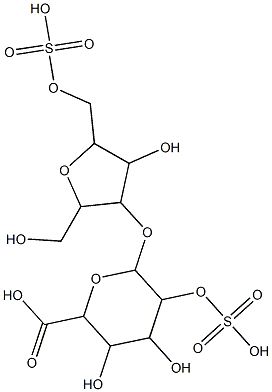 O-(glucuronic acid 2-sulfate)-(1--3)-O-(2,5)-andydrotalitol 6-sulfate