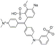 N-Methyl-N-[4-[[4-[N-methyl-N-(3-sulfonatophenyl)amino]phenyl](3-methoxy-4-sodiosulfophenyl)methylene]-2,5-cyclohexadien-1-ylidene]methanaminium