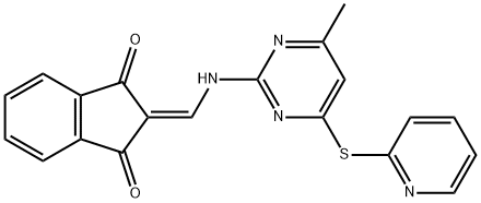 (E)-3-羟基-2-(((4-甲基-6-(吡啶-2-基硫)嘧啶-2-基)亚氨基)甲基)-1H-茚-1-酮