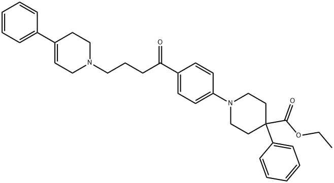 ISONIPECOTIC ACID, 4-PHENYL-1-(p-(4-(4-PHENYL-1,2,5,6-TETRAHYDRO-1-PYR IDYL)BUTYR
