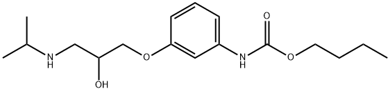 butyl N-[3-[2-hydroxy-3-(propan-2-ylamino)propoxy]phenyl]carbamate