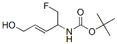Carbamic acid, [1-(fluoromethyl)-4-hydroxy-2-butenyl]-, 1,1-dimethylethyl ester,