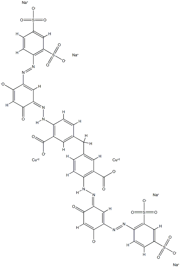 Cuprate(4-), [μ-[[3,3'-methylenebis[6- [[5-[(2,4-disulfophenyl)azo]-2,4-dihydroxyphenyl]azo ]benzoato]](8-)]]di-, tetrasodium