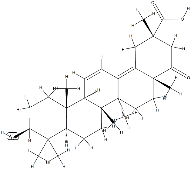 3β-Hydroxy-22-oxooleana-11,13(18)-dien-29-oic acid