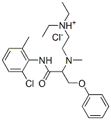 2-[(2-chloro-6-methyl-phenyl)carbamoylmethyl-(2-phenoxyethyl)amino]eth yl-diethyl-azanium chloride