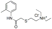 diethyl-[2-[(2-methylphenyl)carbamoylmethylsulfanyl]ethyl]azanium chlo ride