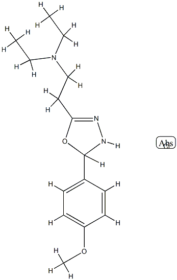 delta(sup 4)-1,2,4-OXADIAZOLINE, 5-(2-(DIETHYLAMINO)ETHYL)-3-(p-METHOX YPHENYL)-,