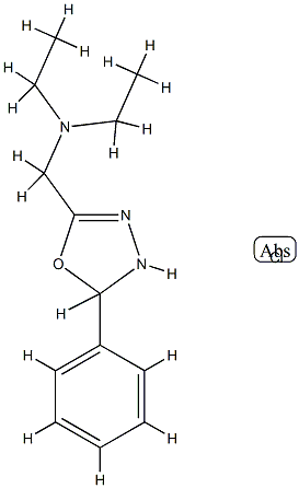 delta(sup 4)-1,2,4-Oxadiazoline, 5-((diethylamino)methyl)-3-phenyl-, h ydrochloride
