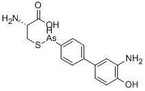 3-(((3-Amino-4-hydroxyphenyl)phenylarsino)thio)alanine