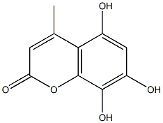 Coumarin, 5,7,8-trihydroxy-4-methyl- (6CI)