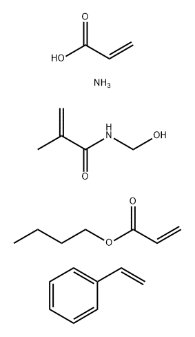 2-Propenoic acid, butyl ester, polymer with ammonium 2-propenoate, ethenylbenzene and N-(hydroxymethyl)-2-methyl-2-propenamide