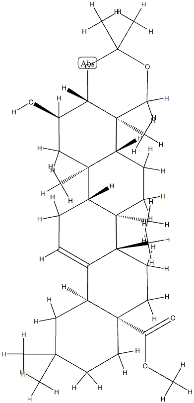 2α-Hydroxy-3β,23-[(1-methylethylidene)bis(oxy)]olean-12-en-28-oic acid methyl ester