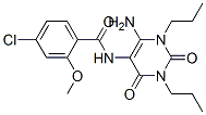 Benzamide,  N-(6-amino-1,2,3,4-tetrahydro-2,4-dioxo-1,3-dipropyl-5-pyrimidinyl)-4-chloro-2-methoxy-