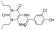 Benzamide,  N-(6-amino-1,2,3,4-tetrahydro-2,4-dioxo-1,3-dipropyl-5-pyrimidinyl)-3-chloro-4-hydroxy-