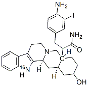 17-hydroxy-20-yohimban-16-(N-4-amino-3-iodophenethyl)carboxamide