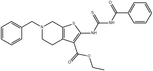 ethyl 2-{[(benzoylamino)carbothioyl]amino}-6-benzyl-4,5,6,7-tetrahydrothieno[2,3-c]pyridine-3-carboxylate