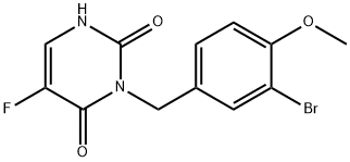 3-[(3-bromo-4-methoxy-phenyl)methyl]-5-fluoro-1H-pyrimidine-2,4-dione