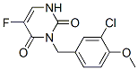 3-[(3-chloro-4-methoxy-phenyl)methyl]-5-fluoro-1H-pyrimidine-2,4-dione