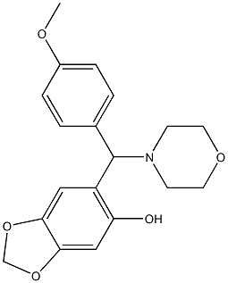 6-[(4-methoxyphenyl)(4-morpholinyl)methyl]-1,3-benzodioxol-5-ol
